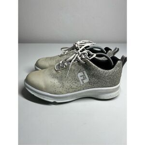 FootJoy Athletic Comfort Spikeless Golf Sneaker Shoes Women's Size 8,5W White